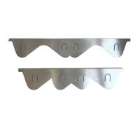 Protection de poêle - Fente en acier inoxydable, couvercle d'espace | Lot de 2 protections de bord de four rétractables pour comptoirs de cuisine, cuisinières, fissures d'évier, protection contre la c