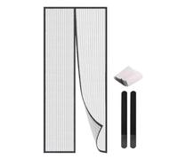 Protection de porte moustiquaire en maille pour porche balcon à fermeture | Porte moustiquaire magnétique robuste pour porte de jardin, maison, appartement, balcon, porche, garage, terrasse