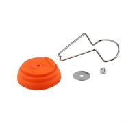 Protection de rechange en plastique pour débroussailleuse, boucliers de sécurité orange avec réglage multi-angle, couvre-tête et capuchon de protection pour tondeuse de jardin, kit de pièces de