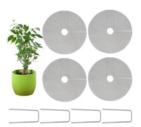Protection de sol pour pot de plantation - Protection de jardinière découpable 16" | Housses de protection de sol pour pot de fleurs contre les animaux - Pour jardin extérieur Orchidée Tomate