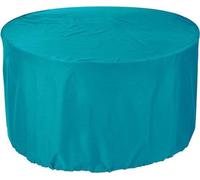 Protection de table ronde turquoise - Fabriquée à la main à Berlin - Ø 250 x 70 cm