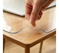 Protection de table transparente de 90 cm x 150 cm, protecteur de sous-main | Tapis sur le dessus des bureaux pour bureau, commode, table de nuit, ordinateur et bureau d'écriture