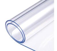 Protection de table transparente en plastique de 3 mm d'épaisseur - 100 x | Sous-main imperméable en vinyle PVC pour café, salle à manger, commode et table de chevet, facile à nettoyer