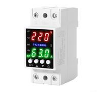 Protection de tension à double affichage intelligent avec écran LCD, surintensité réglable pour relais 80-300 V AC 1-40 A, coque ignifuge PA66 pour les énergies domestiques