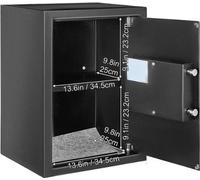Protection des empreintes digitales, haute sécurité, grande capacité, 2,1 pieds cubes