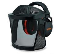 Protection faciale avec protection auditive et grille en nylon