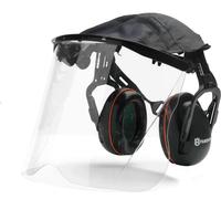 Protection faciale Husqvarna Protection auditive Visière en plexiglas Casque protecteur d'oreilles Visière claire