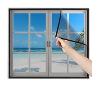 Protection Fenetre Chat Fibre de verre 60x100cm Noir Moustiquaire Sur Mesure Transparente