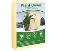 Protection hivernale pour plantes - Tente d'hivernage pour plantes avec fermeture éclair et cordon de serrage, housse anti-gel pour plantes, voile de protection hivernale pour plantes en pot, palmiers