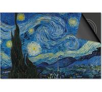 Protection induction 78x52 - plaque de recouvrement induction mat- Dietrix Protection de table de cuisson- Exclusif - Maîtres anciens - Vincent van Gogh Peindre la nuit étoilée