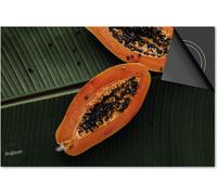 Protection induction 78x52 - plaque de recouvrement induction mat- Dietrix Protection de table de cuisson- Exclusif - Fruits et légumes - Papaya
