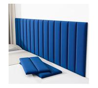 Protection Murale, Panneaux muraux 3D Autocollants et capitonnés - Rembourrage Anti-Collision pour Chambres et salles de Jeux d'enfants - Bleu foncé, Lot de 10 Stickers muraux décoratifs
