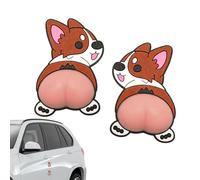Protection murale pour poignée de porte - Bouchon 3D auto-adhésif en silicone, anti-collision en forme de chien mignon | Garde de porte en forme d'animal de compagnie pour frapper les poignées