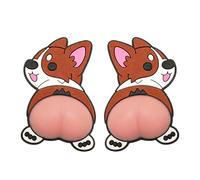 Protection murale pour poignée de porte - Coussinet en silicone 3D anti-collision, bouclier de chien mignon, butée de porte autocollante, coussin de protection silencieux | Protection pare-chocs pour