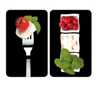 Protection plaque de cuisson - WENKO - Caprese - Verre trempé - Lot de 2 - 30x52 cm