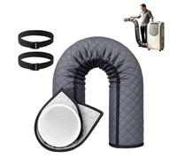 Protection Portable pour Tuyau de Climatisation, Gaine Isolation Climatiseur Enveloppe Isolante Triple Couche Ajustable avec 2 Colliers pour Intérieur et Extérieur Diamètre 13cm et 15cm (B)