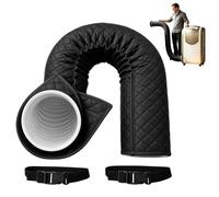 Protection Portable pour Tuyau de Climatisation, Gaine Isolation Climatiseur Enveloppe Isolante Triple Couche Ajustable avec 2 Colliers pour Intérieur et Extérieur Diamètre 13cm et 15cm (A)
