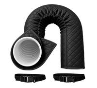 Protection Portable pour Tuyau de Climatisation, Gaine Isolation Climatiseur Enveloppe Isolante Triple Couche Ajustable avec 2 Colliers pour Intérieur et Extérieur Diamètre 13cm et 15cm