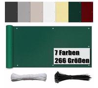 Protection pour balcon, type écran de jardin – Tissu occultant résistant aux intempéries avec protection UV – Vert foncé, dimensions 1,20 x 1,00 m