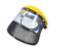 Protection pour Coupe-Bordures Visière Grillagée Métal Réglable | Maille Respirante Pp et Pvc, Sangle Ajustable, Usage Jardinage et Tonte, Protection Visage