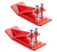 Protection pour godet de tracteur SucceBuy, 2 pièces Protection des bords en acier, dispositif antidérapant avec écrous hexagonaux et vis à double sécurité, convient pour le déneigement, le ramassage 