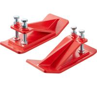 Protection pour godet de tracteur VEVOR, 2 pièces de protection pour bord de godet en acier, dispositif antidérapant avec doubles écrous et vis hexagonaux, pour le déneigement, le ramassage des feuill