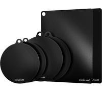 Protection pour plaques de cuisson à induction - Tapis de protection pour plaques de cuisson - Protège votre plaque de cuisson - Résistant à la chaleur jusqu'à 240°C - Lot de 6 pièces - Noir