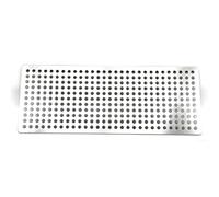 Protection rectangulaire pour Siphon de Sol, en Acier Inoxydable 304, pour Salle de Bain, Cuisine, Cour et Jardin (7,5 cm x 39,5 cm)