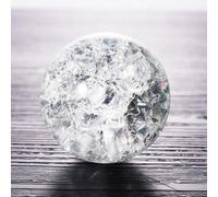 Protection solaire en cristal - Boule décorative - Décoration pour fontaines - Effet calcaire - 100 mm - Transparent