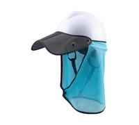 Protection solaire pour casque bouclier UV anti-chaleur facile à mettre | Visière avec protection UV pour montage sur protecteur de tête pour travaux de construction en plein air