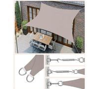 Protection solaire, protection contre le vent, protection contre les UV, perméable à l'air, 3 x 5 m, toile de protection solaire