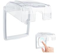 Protection Sonnette Exterieur Pluie,Couvercle Extérieur Transparent pour Sonnette WiFi,Plastique Étanche Caches (13 x 11 x 7 cm)