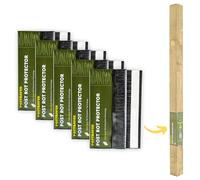 Protections anti-pourriture pour poteaux de clôture Postsaver Pro-Wrap standard Fits 75 x 75mm to 100 x 100mm poteaux de clôture carrés (5 Pack)