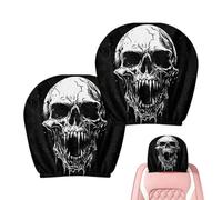 Protections D'Appuie-Tête Effrayantes 2 Housses Halloween Effrayantes Et