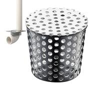 Protections De Gouttières en Métal, Crapaudine De Gouttière Filtre Gouttiere en Acier Inoxydable, Grille De Ventilation Et De Drainage De Toit Conique en Métal， Filtre Anti-Blocage De Toit Maille
