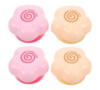 Protège-boutons de Cuisinière à Gaz en Plastique, 4 Pièces | Diamètre Intérieur 4cm, Forme Fleur, pour Boutons de Brûleur, Nettoyage Facile, Compatibilité