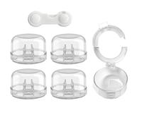 Protège-boutons de Sécurité pour Cuisinière Lot de 5 pièces protections | Verrous de boutons de cuisinière Pour cuisinière, four, appareil, brûleur, cuisine,