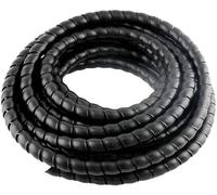 Protège-câbles - Organisateur de fils - Système d'organisation des câbles - Conception en spirale - 16 mm, 25 mètres - Noir