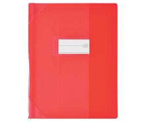 Protege-Cah Oxford Strong Line 17X22 Sans Marque Page Pvc150 Translucide Rouge