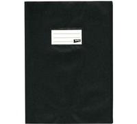 Apli 101610 - Lot de 10 Protège-cahiers PVC 19/100ème 24 x 32 cm Opaque Noir