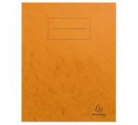 Protège cahier carte lustrée 225g - 17x22 cm - Orange