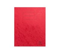 Protège cahier carte lustrée 225g - 17x22 cm - Rouge
