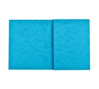 Protège cahier carte lustrée 265g - 24x32 cm - Turquoise
