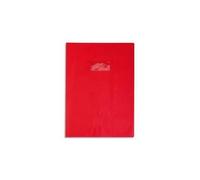 Protège-cahier - CLAIREFONTAINE - Grain Cuir - 20/100ème - 17x22 cm - Rouge Groseille