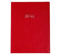 Clairefontaine Protège-cahier Grain cuir PVC 22/100ème 24 x 32 cm Rouge Groseille