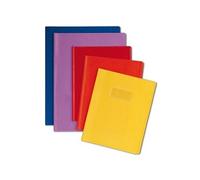 Protège-Cahier Grain Cuir 20/100ème A4 Jaune Soleil