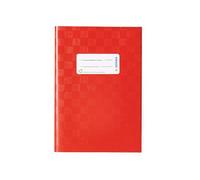 Protège-cahier Herma dimension A5 couvert en plastique - Structure en velours - 1 pièce 5 gedeckt mit Baststruktur, 1 Stück rot