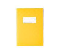 Herma Protège-cahier 7421 A5 en PP – Jaune opaque – Structure velours