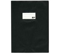 Protège-Cahier Opaque Noir En Pvc ? Format A4 21x29,7 Cm ? Épaisseur 19/100ème ? Grain Cuir