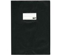 APLI 101601 - Lot de 10 Protège-cahiers PVC 19/100ème noir - 21 x 29.7 cm